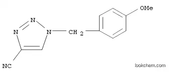 Molecular Structure of 1211592-84-5 (1-(4-Methoxy-benzyl)-1H-[1,2,3]triazole-4-carbonitrile)